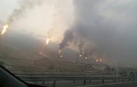 Acid rain and suffocation of people in Ahvaz, Iran